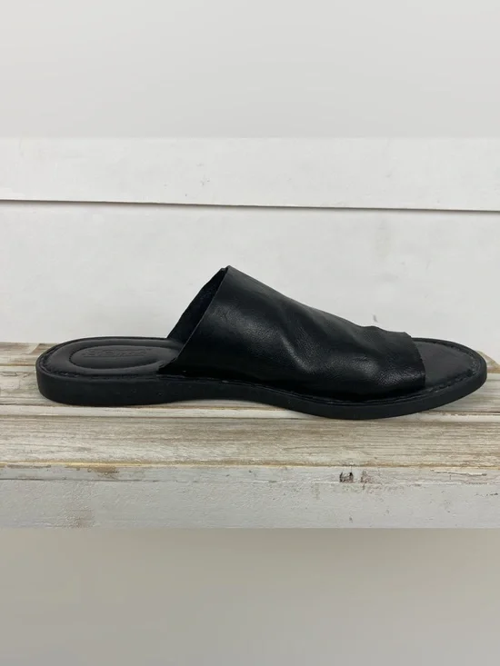Born leather slide sandals minimalist toe-loop design women’s Size 8M - Picture 2 of 10